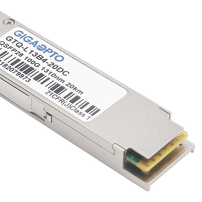 ماژول فرستنده نوری 100G eLR4 20km 4WDM QSFP28 با CDR دوگانه