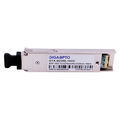 گیرنده نوری دو طرفه 10GBASE-BX XFP 1270 نانومتری / 1330 نانومتری LC DOM 10 کیلومتری