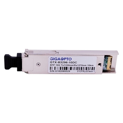 ماژول فرستنده گیرنده BIDl 10 گیگابیت بر ثانیه XFP 1330 نانومتر / 1270 نانومتر 10 کیلومتر LC DOM