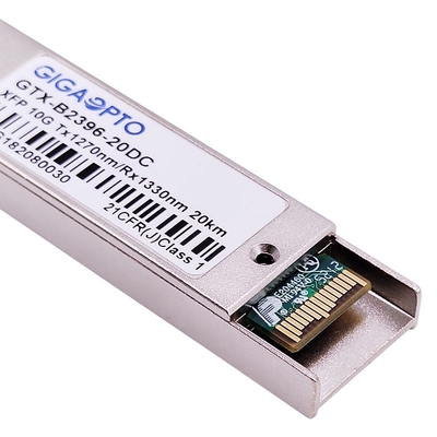 1270nm / 1330nm 10Gbps XFP BIDI 20km دیگر ماژول گیرنده نوری LC DOM