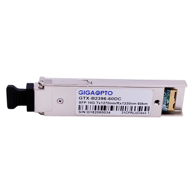 ماژول فرستنده گیرنده فیبر 10 گیگابیت بر ثانیه BIDI XFP ER60 1270 نانومتر / 1330 نانومتر 60 کیلومتر DOM