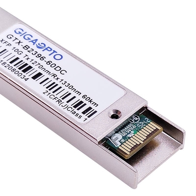 ماژول فرستنده گیرنده فیبر 10 گیگابیت بر ثانیه BIDI XFP ER60 1270 نانومتر / 1330 نانومتر 60 کیلومتر DOM