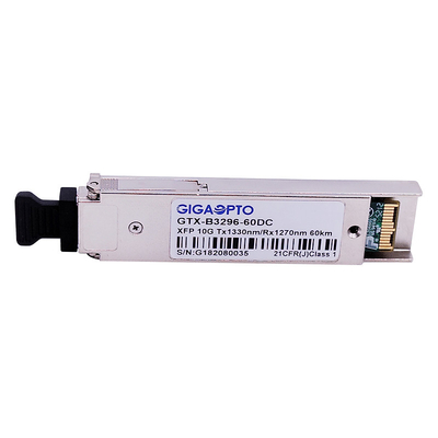 ماژول فرستنده گیرنده فیبر اترنت 10 گیگابیت بر ثانیه XFP WDM ER60 1330 نانومتر / 1270 نانومتر 60 کیلومتر DOM