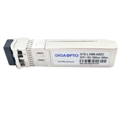ماژول فرستنده گیرنده فیبر سازگار با سیسکو 100 کیلومتر 1550 نانومتری 10GBASE eZR