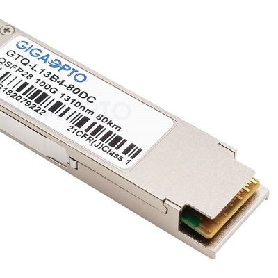 فرستنده و گیرنده نوری 1310 نانومتری LAN WDM QSFP28 100GBASE-ZR4 برای Cisco QSFP-100G-ZR4-S