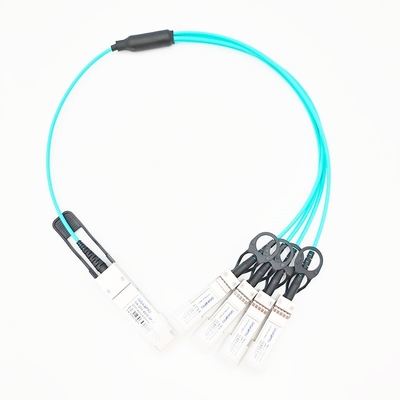 Breakout Cisco QSFP-4X10G-AOC سازگار QSFP+ تا 4x10G SFP+