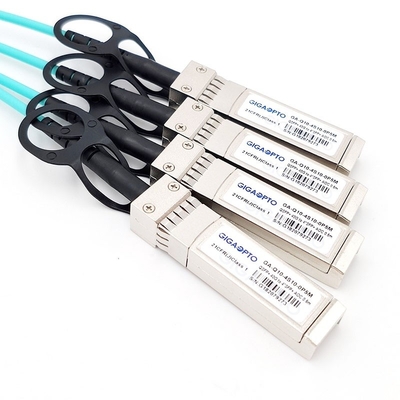Breakout Cisco QSFP-4X10G-AOC سازگار QSFP+ تا 4x10G SFP+