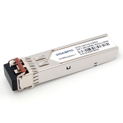 ماژول فرستنده گیرنده LC دوبلکس CWDM-SFP-1610-120 سازگار با سیسکو SFP 120 کیلومتر