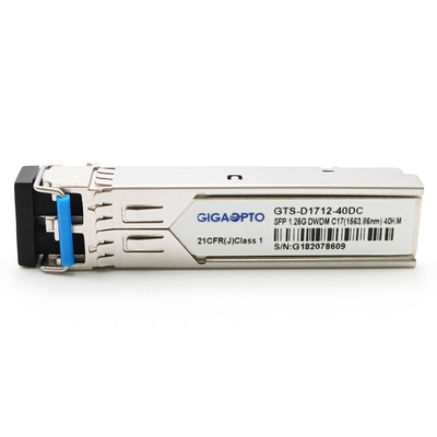 100 گیگاهرتز C17-C61 1000BASE-DWDM SFP 40 کیلومتر SMF برای Cisco DWDM-SFP-xxxx-40