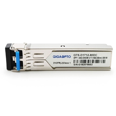 فرستنده گیرنده 1G DWDM SFP ZX با فرکانس 100 گیگاهرتز Cisco DWDM-SFP 80 کیلومتر