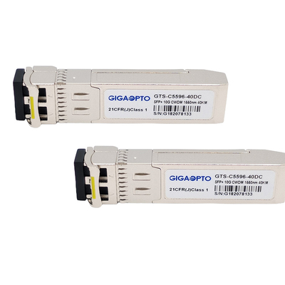فرستنده گیرنده فیبر 1270-1610nm CWDM 10Gbps SFP+ 15dB SMF برای HPE CWDM-SFP10G-xxxx