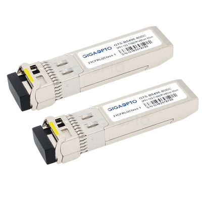 گیرنده های 10G BIDI ZR Cisco سازگار برای SMF SFP-10G-BX80D