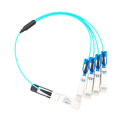 کابل نوری فعال 100G QSFP28 تا 4x25G SFP28 AOC برای Cisco QSFP-4SFP25G-AOC