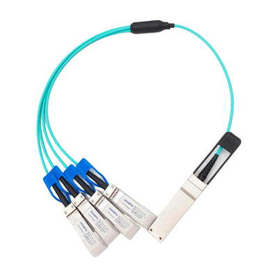 کابل نوری فعال 100G QSFP28 تا 4x25G SFP28 AOC برای Cisco QSFP-4SFP25G-AOC