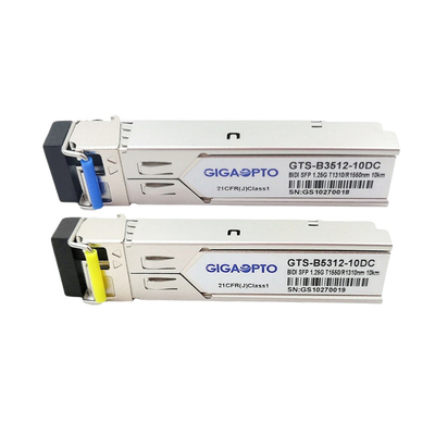 ماژول 10 کیلومتری فرستنده گیرنده 1000BASE WDM BIDI T1310nm R1550nm برای HP SFP-1G-BXD-10